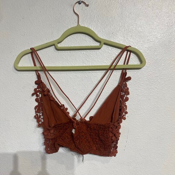 Free People Brown Miss Dazie Bralette Sz S - Picture 5 of 9